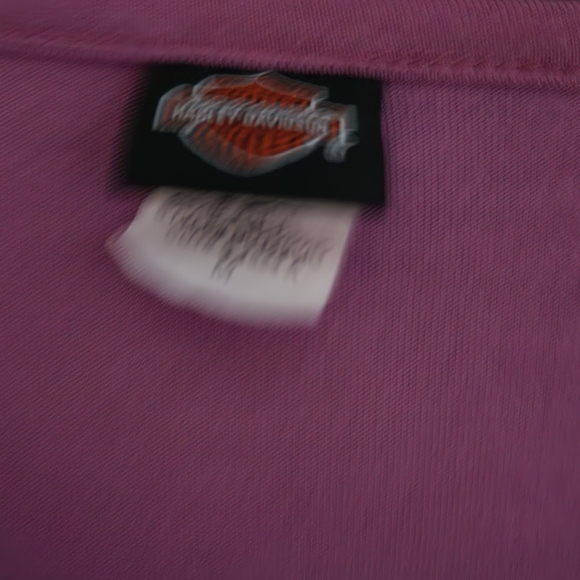 Harley-Davidson Women's Lavender Graphic Blouse - Picture 4 of 5